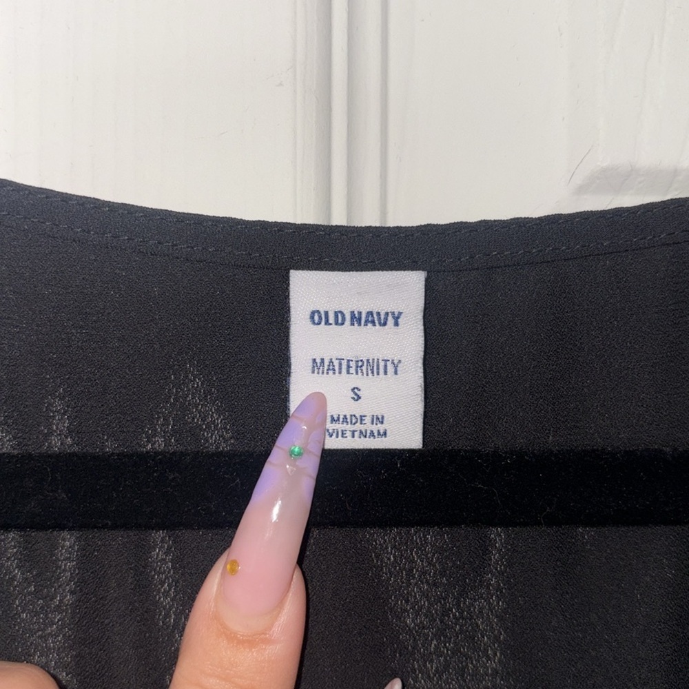 Old Navy Waist Defined Wrap Front Georgette Midi Dress - Picture 2 of 6